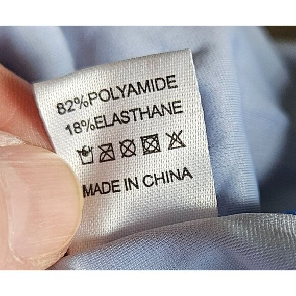 Womens Blue/Pink Tankini Swimsuit With Striped Bikini Bottoms XXL Swimwear Beach - Picture 12 of 13